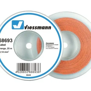 Viessmann 68693 Kabel auf Abrollspule 0,14 mm², orange, 25 m Super-Preis