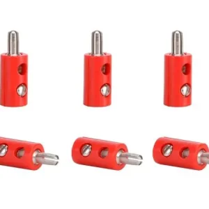 Ausverkauf Viessmann 6871 Querlochstecker rot, 10 Stück