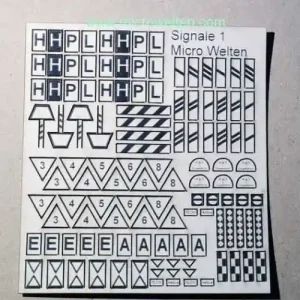 Garantierte Lieferung Micro Welten - 07-82 - Bahnsignal-Tafeln deutsch N (Bausatz)