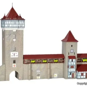 Kibri - 37362 - Stadtmauer mit Fachwerkturm (Bausatz) Knallerangebot