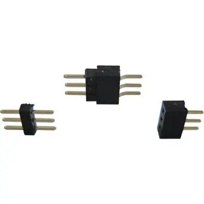 Highlight Schönwitz 50199 Steckverbinder RM 1.0, 3-polig, Stecker + Buchse (10 Stück)