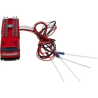 Echt Schönwitz 51534 N Feuerwehr Löschfahrzeug mit LED Beleuchtung und Blaulicht LF16 Magirus