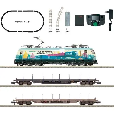 Minitrix 11165 N Startpackung Güterzug, DC-MFX-Sound Heißes Angebot