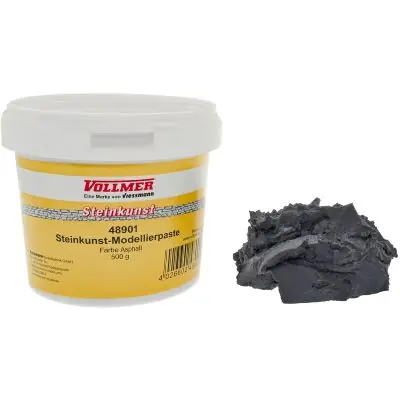 Ausverkauf Vollmer 48901 Steinkunst-Modellierpaste, Farbe Asphalt, 500 g
