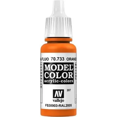 Vallejo 770733 Model Color Orange, fluoreszierend, 17 ml Letzte Chance