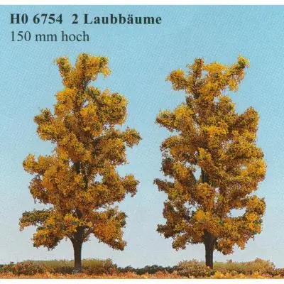 Markenware Busch 6754 Laubbäume, 150mm hoch, herbstgelb, 2 St.