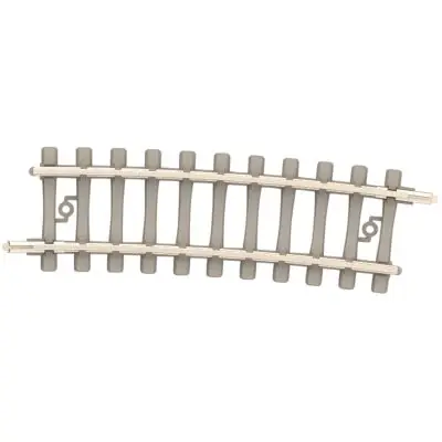 Billig Minitrix 14514 Gebogenes Gleis mit Betonschwellen, R4 362,6 mm 7,5 GR