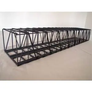 Hack Brücken 11510 Lange Kastenbrücke 2-gleisig, K 63R-2, grau Bestseller