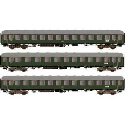 Hobbytrain H43034 3er Set Schnellzugwagen D83/84 u0027Stuttgart-Hamburgu0027, DB, Ep. III Neue Kollektion