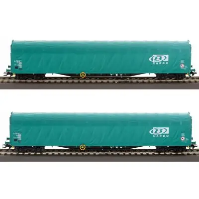 Nur Für Kurze Zeit Märklin 47164 H0 2er Set Schiebeplanenwagen Rils, SNCB, Ep.VI, WS