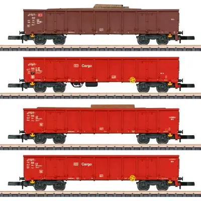 Märklin 82542 Z 4er Set Hochbordwagen Eanos-x 052, DBAG, Ep.V Finale Aktion