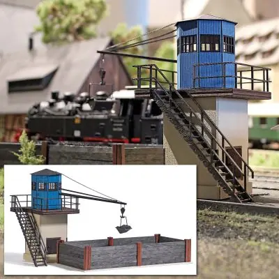 Solange Der Vorrat Reicht Busch 10026 Bekohlungskran mit Kohlebansen