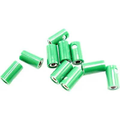 Schneller Versand Schönwitz 51403 Querlochstecker Buchse Kupplung Muffe 2,6mm grün (10 Stück)