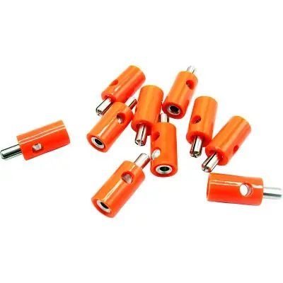 Wochenendangebot Schönwitz 51400 Querlochstecker Bananenstecker 2,6mm orange (10 Stück)