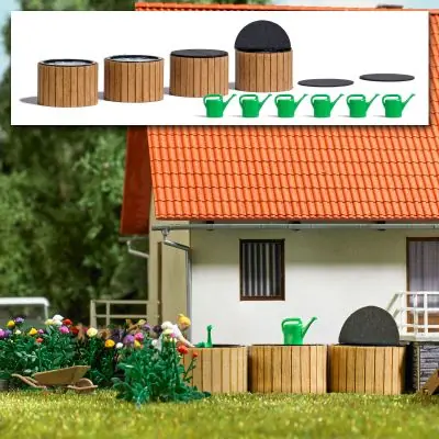 Busch 1833 Regenfässer (4 Stück) Preisknaller