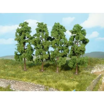 Neuheit Heki 1976 Laubbäume, 11 cm hoch (4 Stück)