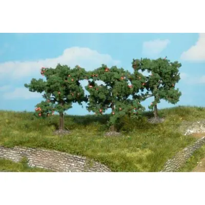 Heki 1160 Apfelbäume 8 cm hoch (3 Stück) Ausverkauf