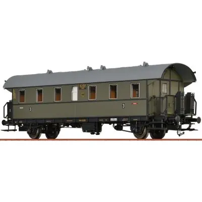 Zertifiziert Brawa 46802 Einheits-Durchgangswagen Ci-28, DRG, Ep.II, mit Beleuchtung, AC