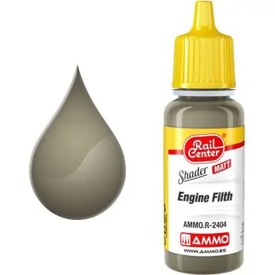 AMMO 4602404 AMMO.R-2404 Motorschmutz, matt, Shader, 17 ml Versand Am Gleichen Tag