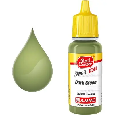 Preisreduziert AMMO 4602408 AMMO.R-2408 Dunkelgrün, matt, Shader, 17 ml