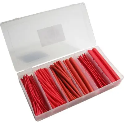 Expressversand Schönwitz 11851 Schrumpfschlauch Sortiment Set 100 Teile 10cm (rot)