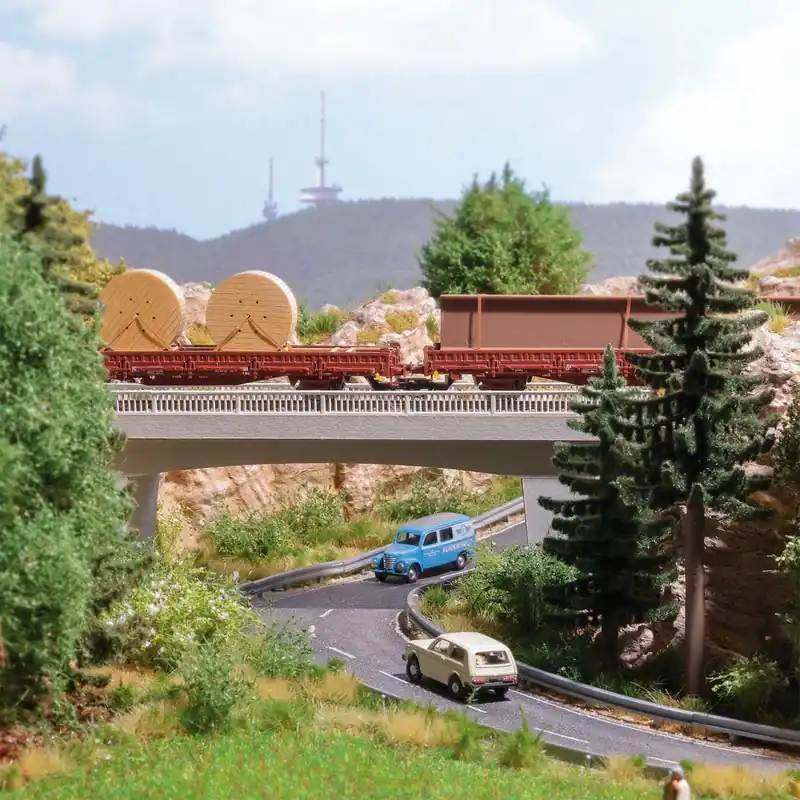 Wochenendangebot Busch 1100 Straßenüberführung H0