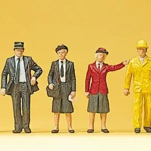 Abverkauf Preiser 10244 H0 Figuren Bahnpersonal Belgien
