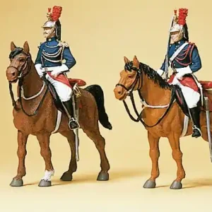 Abverkauf Preiser 10435 H0 Figuren Garde Republicaine auf Pferd