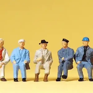 Versand Am Gleichen Tag Preiser 14145 H0 Figuren Sitzende Arbeiter