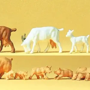 Versand Am Gleichen Tag Preiser 14162 H0 Figuren Ziegen & Schweine