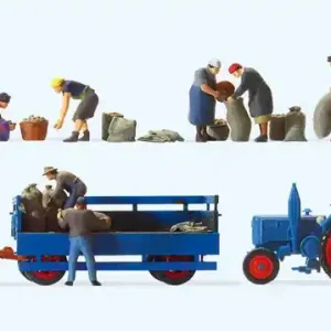 Abverkauf Preiser 13008 H0 Figuren Kartoffelernte