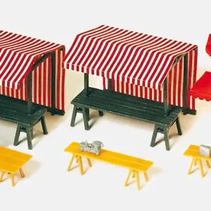 Versand Am Gleichen Tag Preiser 17500 H0 Marktstände & Marktschirme