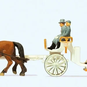 Versand Am Gleichen Tag Preiser 30496 H0 Hochzeitskutsche offen