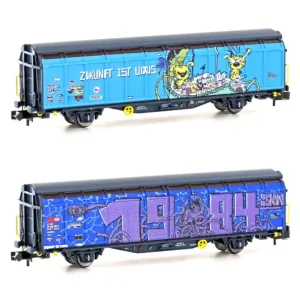 Preisreduziert Schiebewandwagen Hbbillns SBB, Ep.VI, Graffiti-Serie (4)