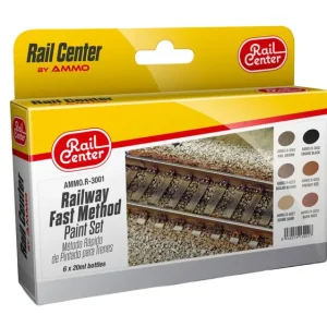 AMMO 4603001 - R-3001 Farbset, Schnelllackierung der Gleise, 6x 15 ml Heißes Angebot