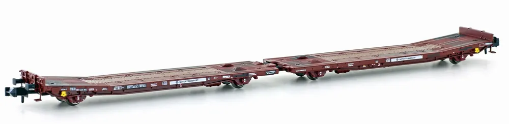 Markenprodukt Hobbytrain H23783 - Doppelflachwagen TWA 800A Laadks, TWA/Motortransport, Ep.VI