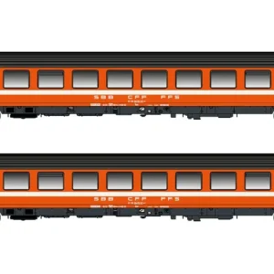 Neue Ware Hobbytrain H25501 - 2er Set Personenwagen Bpm, UIC Z1, 2. Klasse, SBB, Ep.IV-V