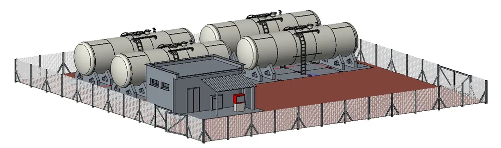 Top-Seller igra 220005 - Dieselloktankstelle, Laser-Cut Bausatz