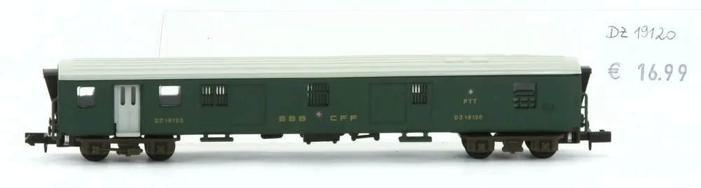 Arnold DZ19120-G - Gepäckwagen,SBB,CFF,grün Markenprodukt