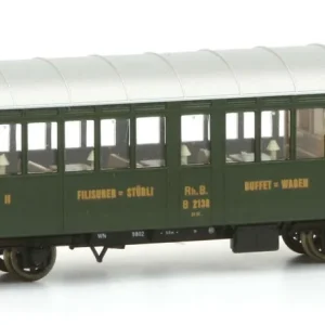 Super-Preis Bemo 3232148 - Buffetwagen B 2138, RhB, Ep.V 'Filisurer Stübli'