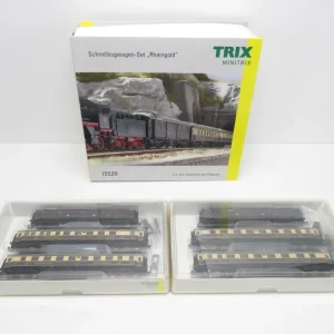 Top-Seller (KHK071) Minitrix 15539 Schnellzugwagen-Set Rheingold, N, DC, OVP - Modellbahn Rhein-Main