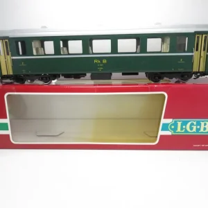 (1GW503) LGB 3167 Personenwagen B 3167 RhB G DC, OVP - Modellbahn Rhein-Main Neue Ware