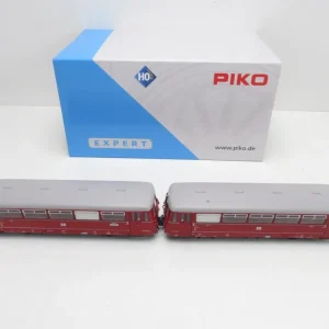 (KAD0743) Piko 52880 H0 DC 2er-Set Schienenbus VT 2.09 + Steuerwagen VS 2.08 DR, OVP - Modellbahn Rhein-Main Knallerangebot
