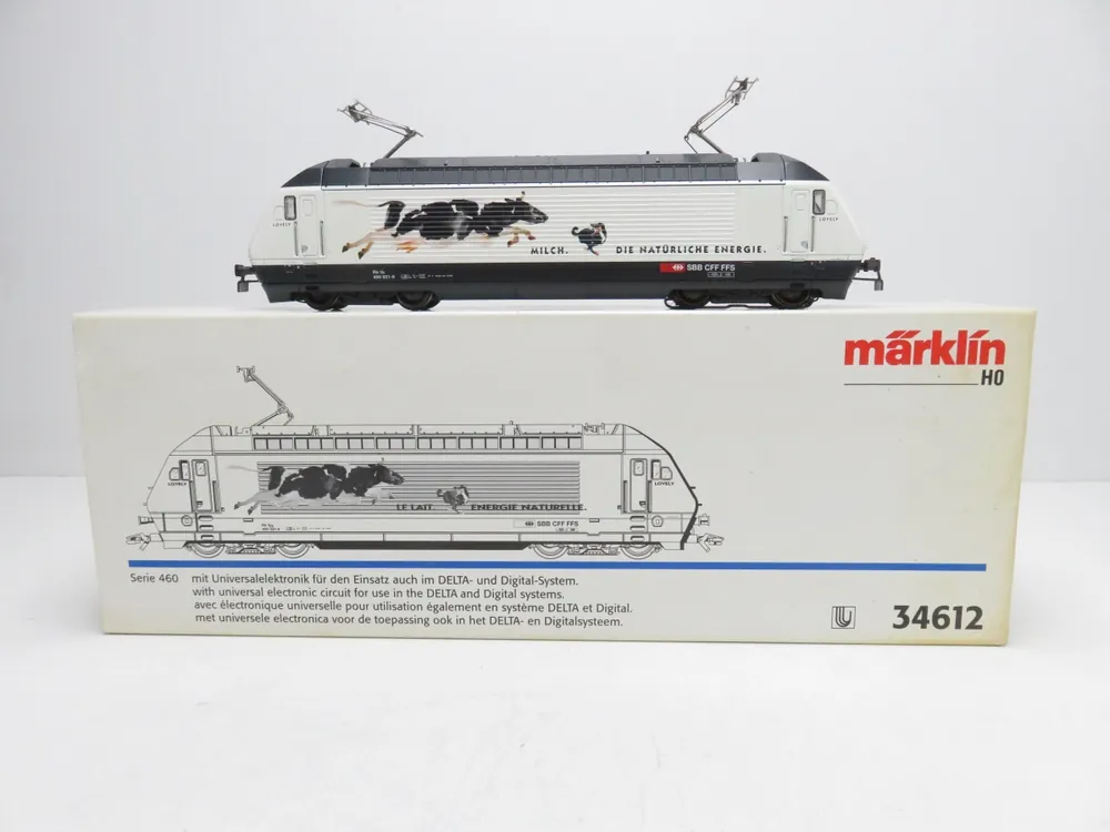 (RR0248) Märklin 34612 E-Lok Re 4/4 460 „Milch“ SBB, delta digital, H0, OVP - Modellbahn Rhein-Main Jetzt Bestellen