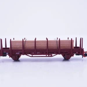 (SAL1087) Hobbytrain H23005-17 Rungenwagen mit Holzladung DB, N, OVP - Modellbahn Rhein-Main Rabatt