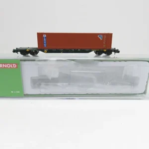 Solange Der Vorrat Reicht (RBT392) Arnold HN6447 Containerwagen CEMAT “CRONOS”, DC, N, OVP - Modellbahn Rhein-Main