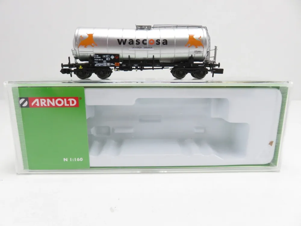 Zertifiziert (RBT404) Arnold HN6627 Kesselwagen „Fuerza Naranja" Wascosa, DC, N, OVP - Modellbahn Rhein-Main