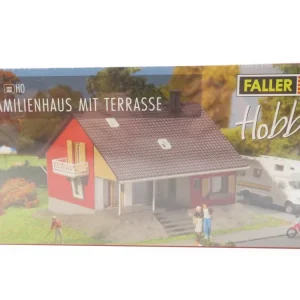 (GEB083) Faller 131355 Bausatz Einfamilienhaus mit Terrasse, H0, OVP - Modellbahn Rhein-Main Kracherpreis