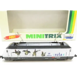 Sonderaktion (FRF074) Minitrix 12679 E-Lok Re 4/4 460 Relax der SBB, N, OVP - Modellbahn Rhein-Main