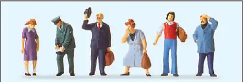 Aktuell Preiser 10603 - Straßenszenen DDR 6 teilig